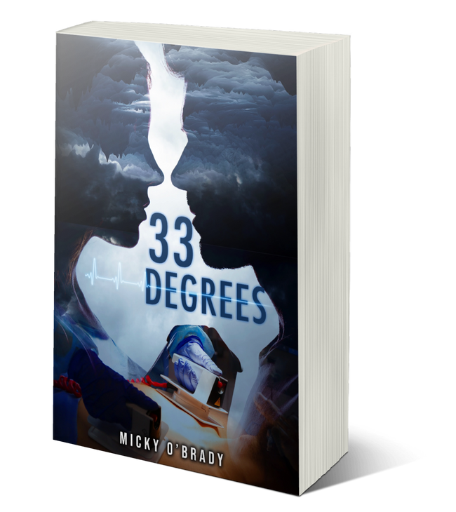 33 Degrees paperback cover by Micky O'Brady