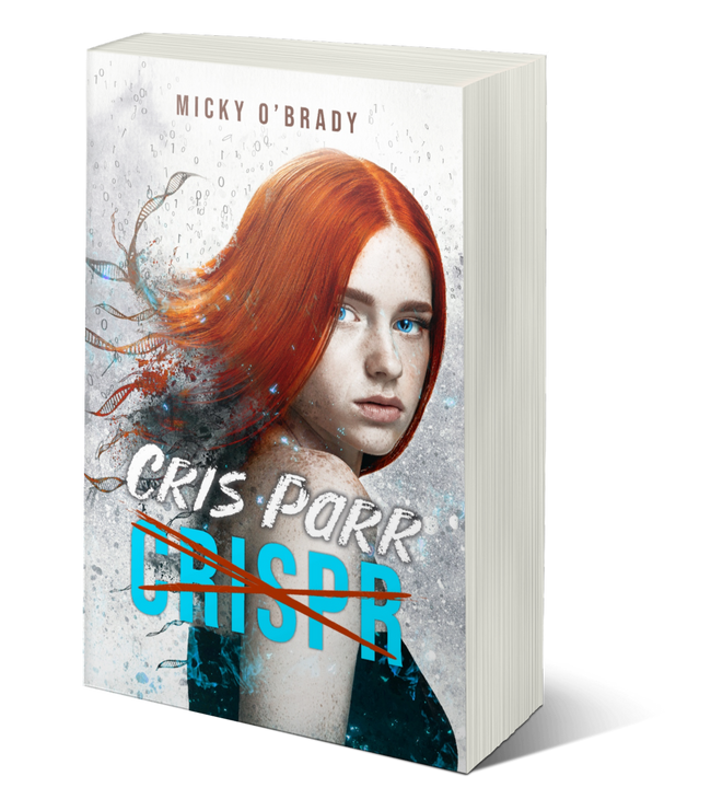 CRISPR—CRIS PARR paperback cover by Micky O'Brady